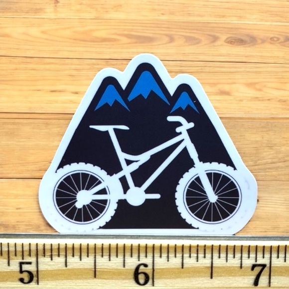 10 / $10 Mountain Bike Sticker – Bicyclist / Bicycles - Picture 2 of 2